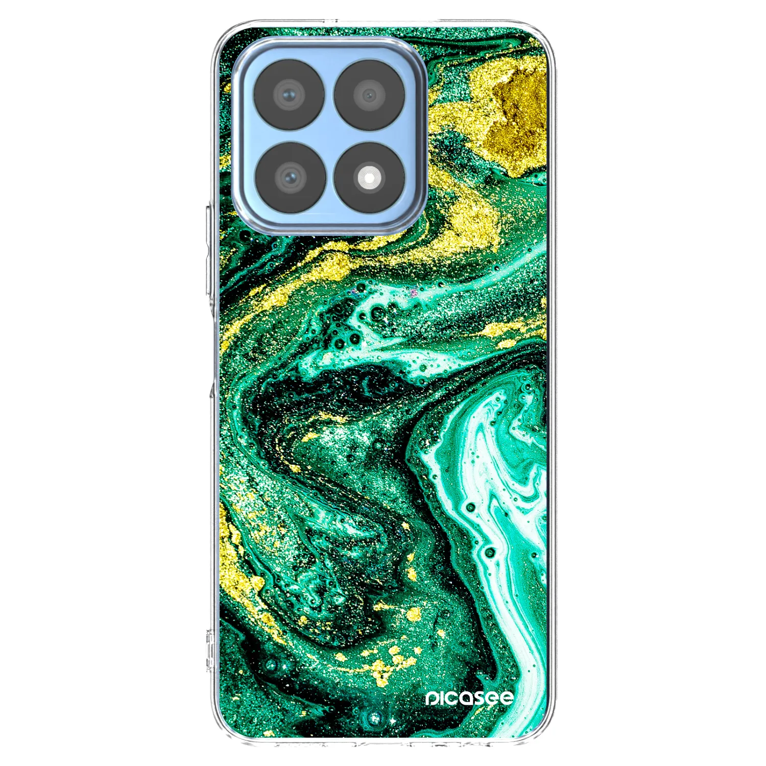 Picasee silikonový průhledný obal pro Honor X8a - Green Gold