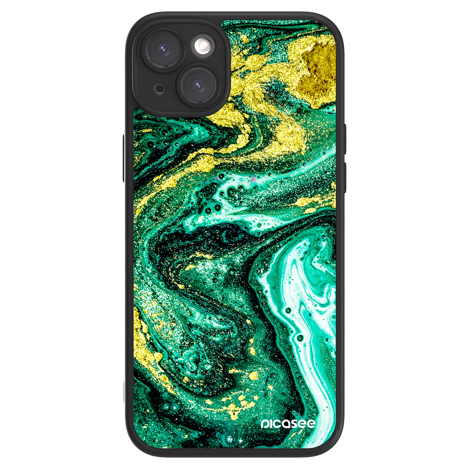 Picasee ULTIMATE CASE MagSafe pro Apple iPhone 15 Plus - Green Gold