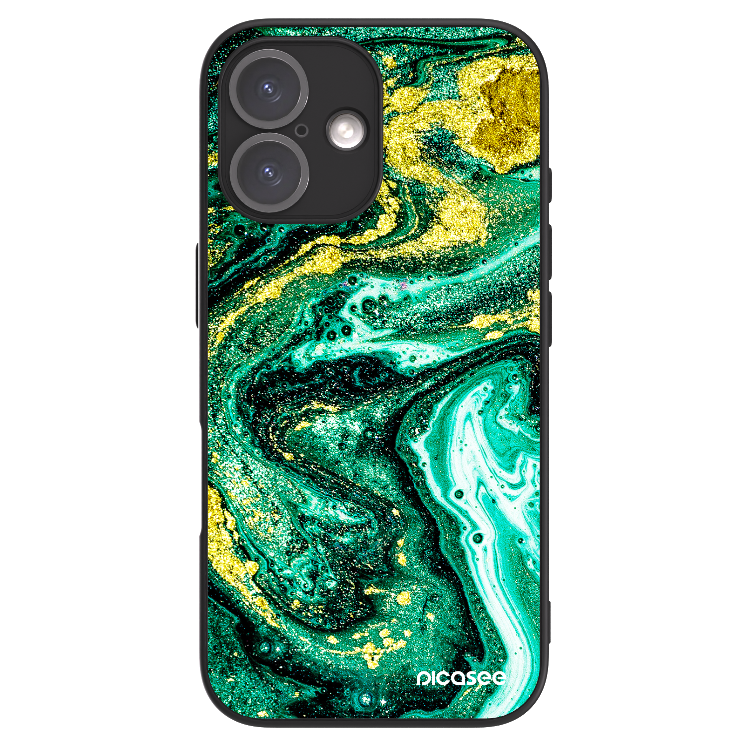 Picasee ULTIMATE CASE MagSafe pro Apple iPhone 16 - Green Gold