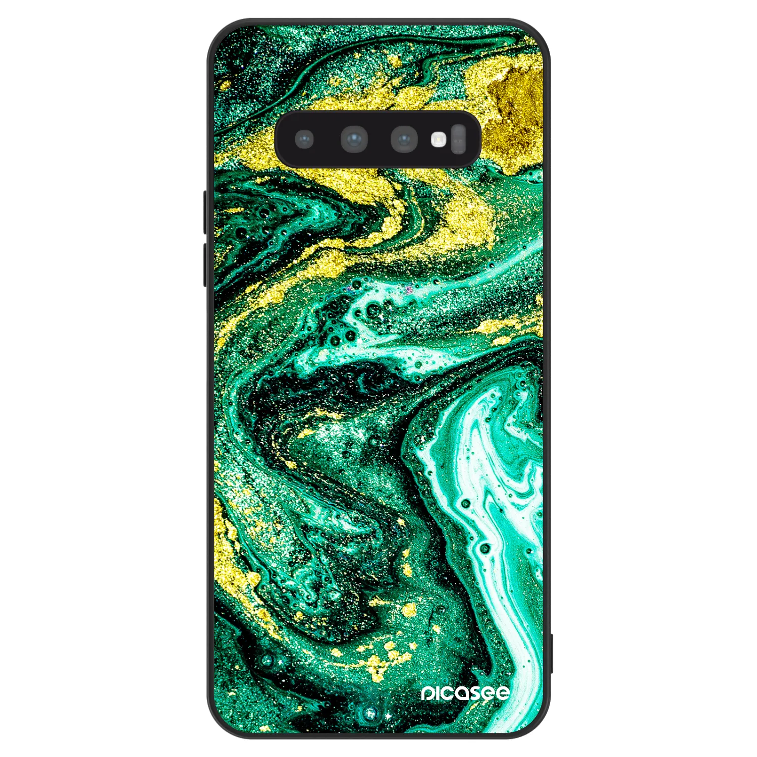 Picasee ULTIMATE CASE pro Samsung Galaxy S10 Plus G975 - Green Gold