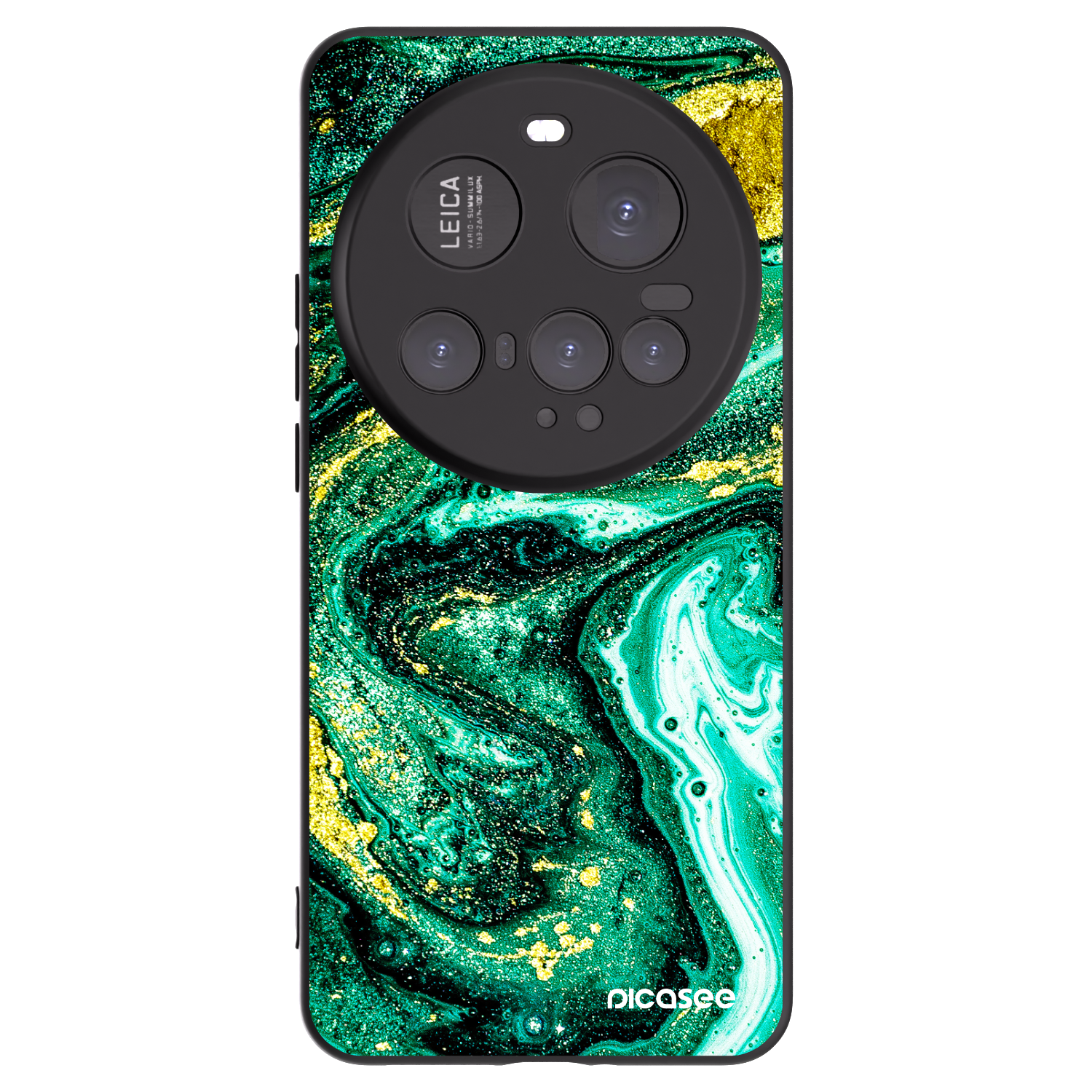Picasee silikonový černý obal pro Xiaomi 15 Ultra - Green Gold
