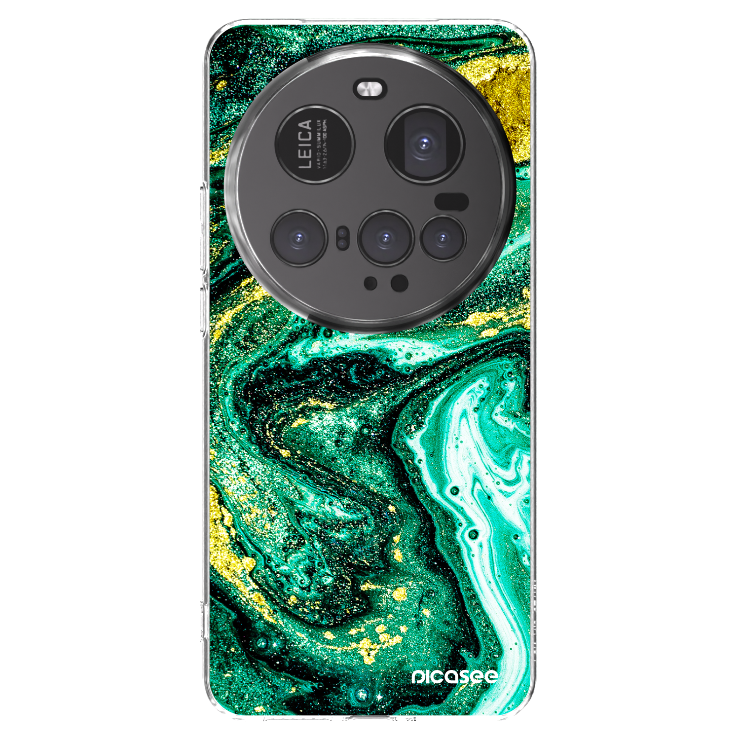 Picasee silikonový průhledný obal pro Xiaomi 15 Ultra - Green Gold