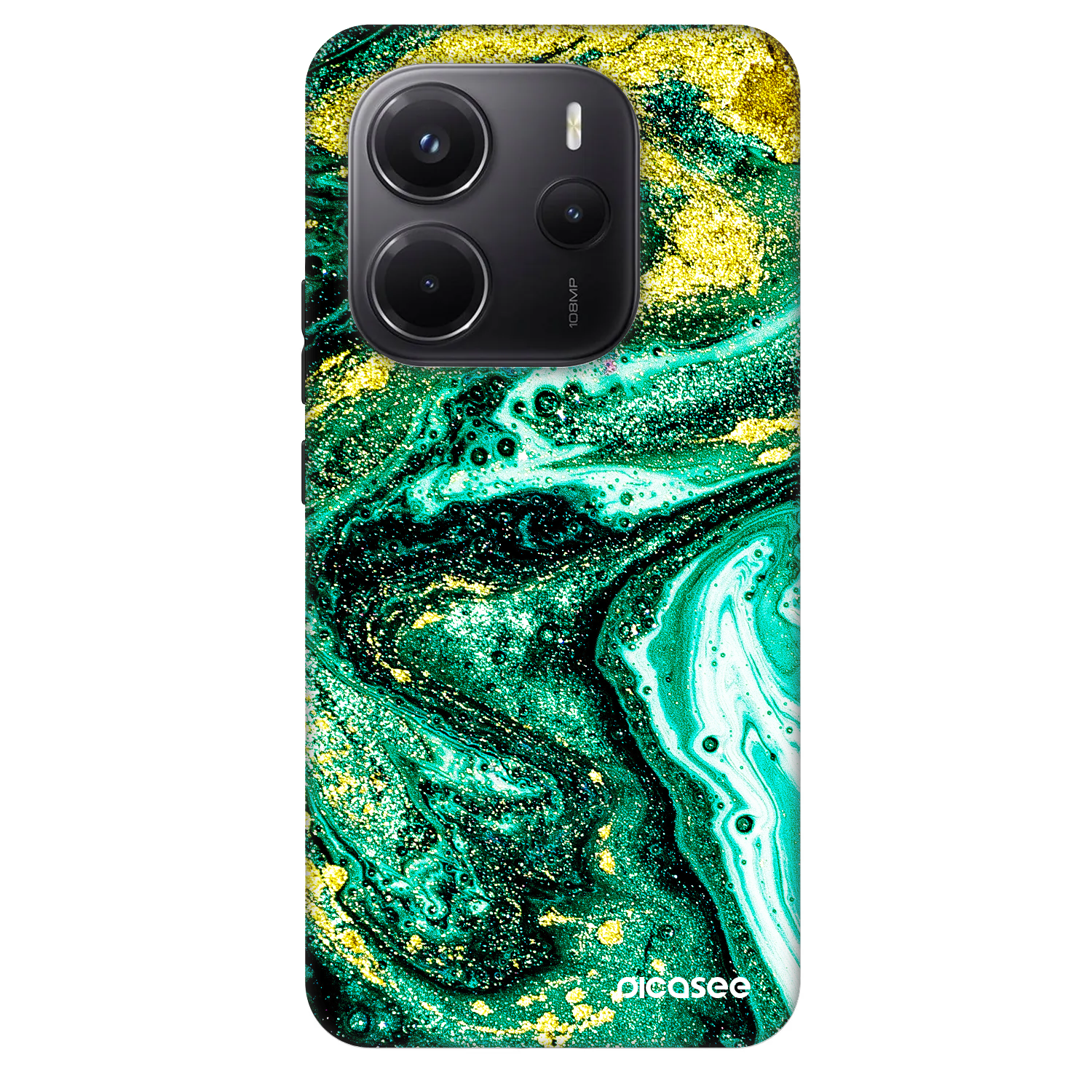 Picasee Fashion Case pro Xiaomi Redmi Note 14 5G - Green Gold
