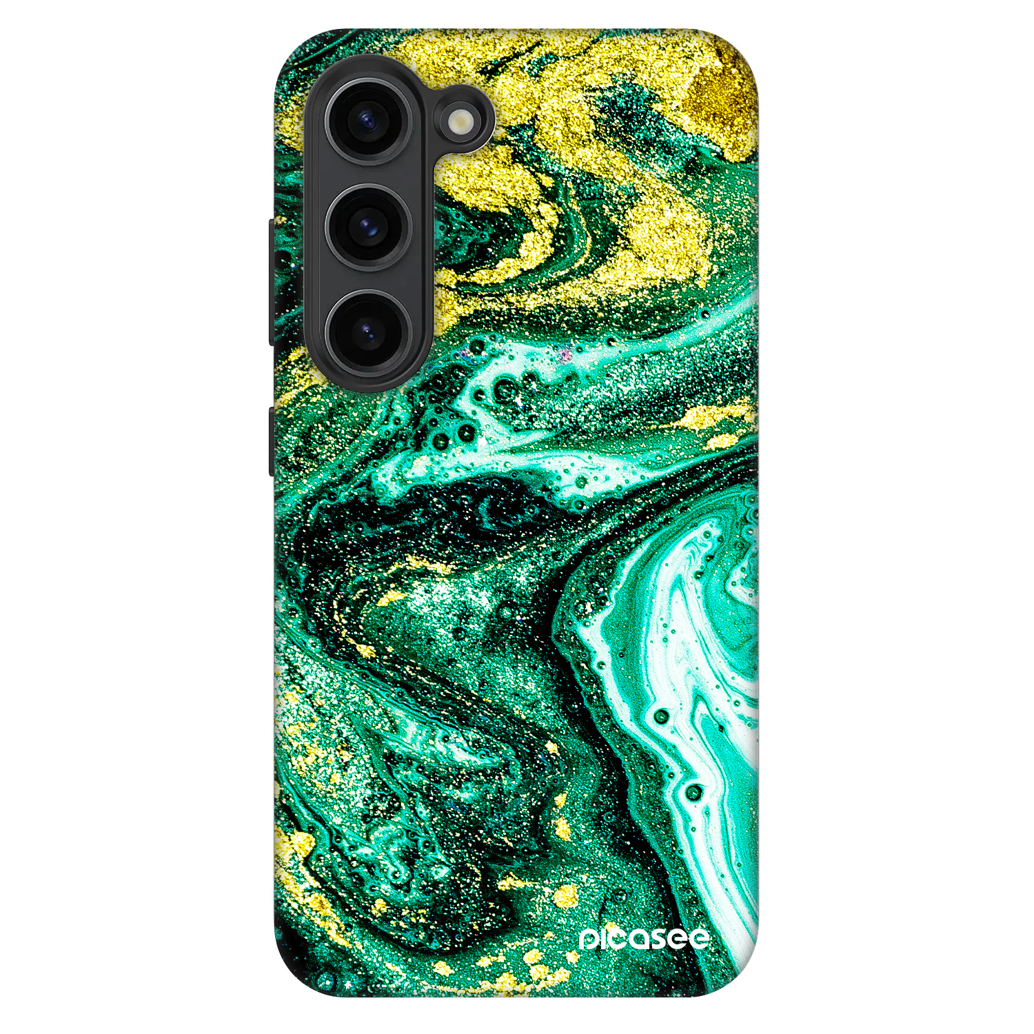 Picasee Fashion Case pro Samsung Galaxy S23+ 5G - Green Gold