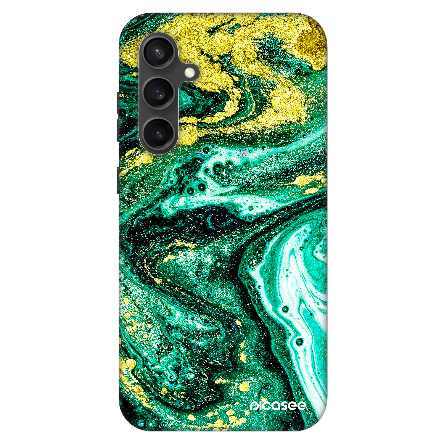 Picasee Fashion Case pro Samsung Galaxy S23 FE S711B - Green Gold