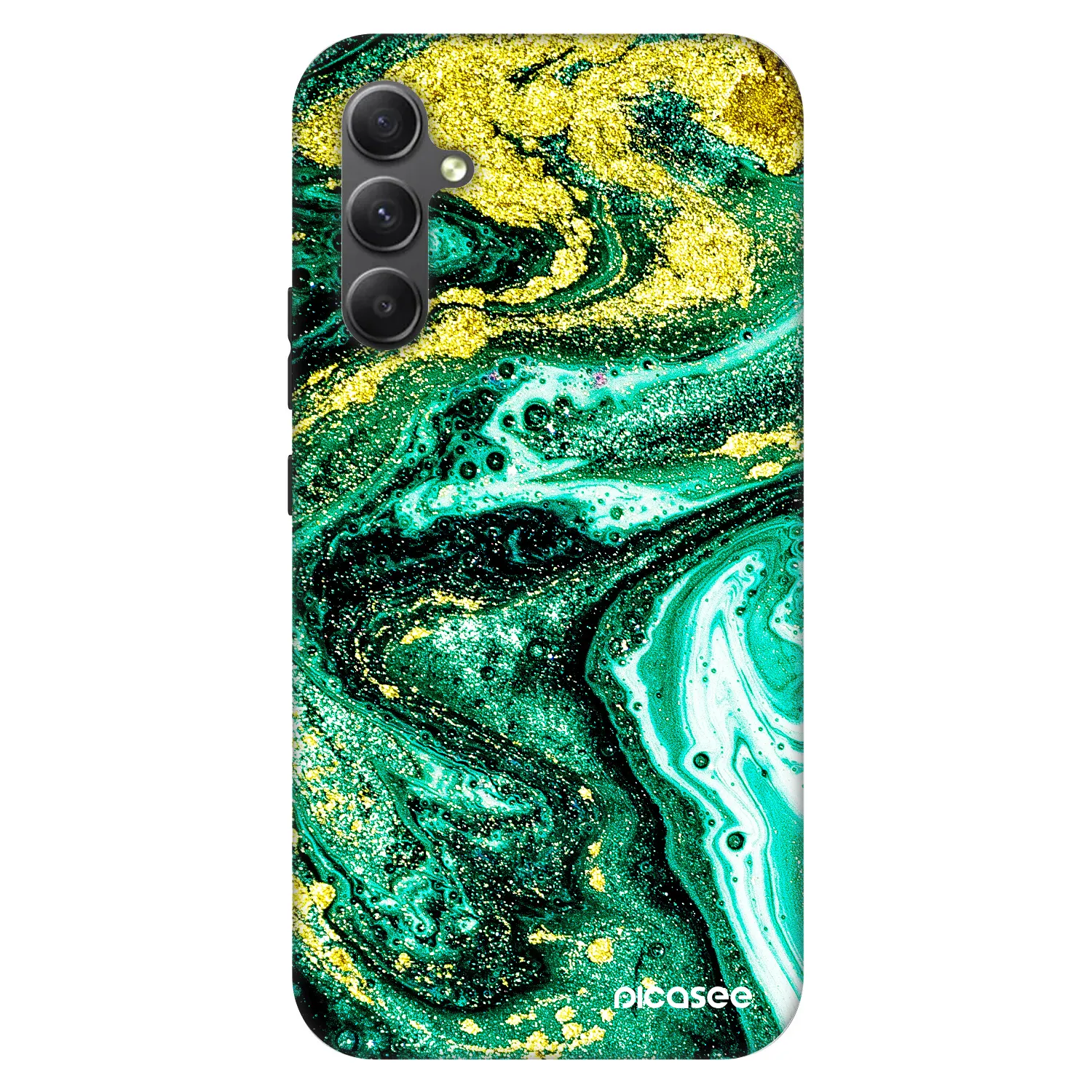 Picasee Fashion Case pro Samsung Galaxy A34 5G A346B - Green Gold