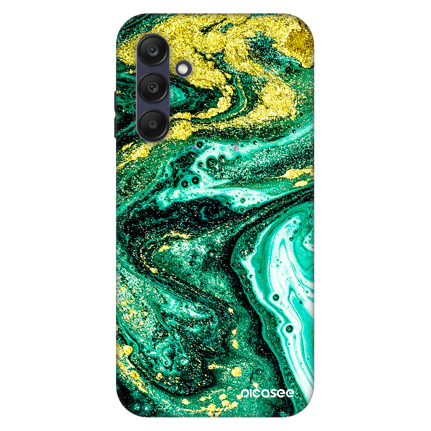 Picasee Fashion Case pro Samsung Galaxy A25 A256B 5G - Green Gold