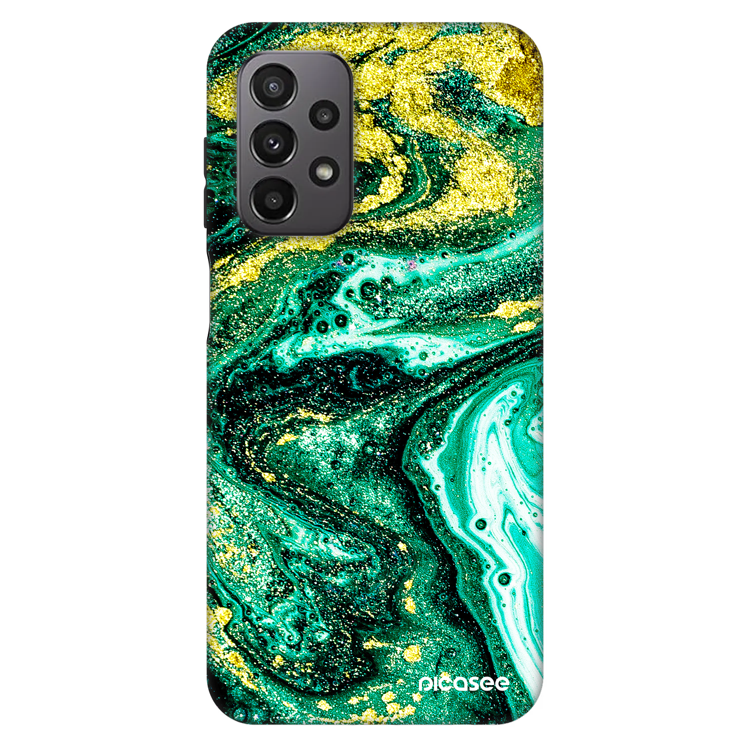 Picasee Fashion Case pro Samsung Galaxy A23 A236B 5G - Green Gold