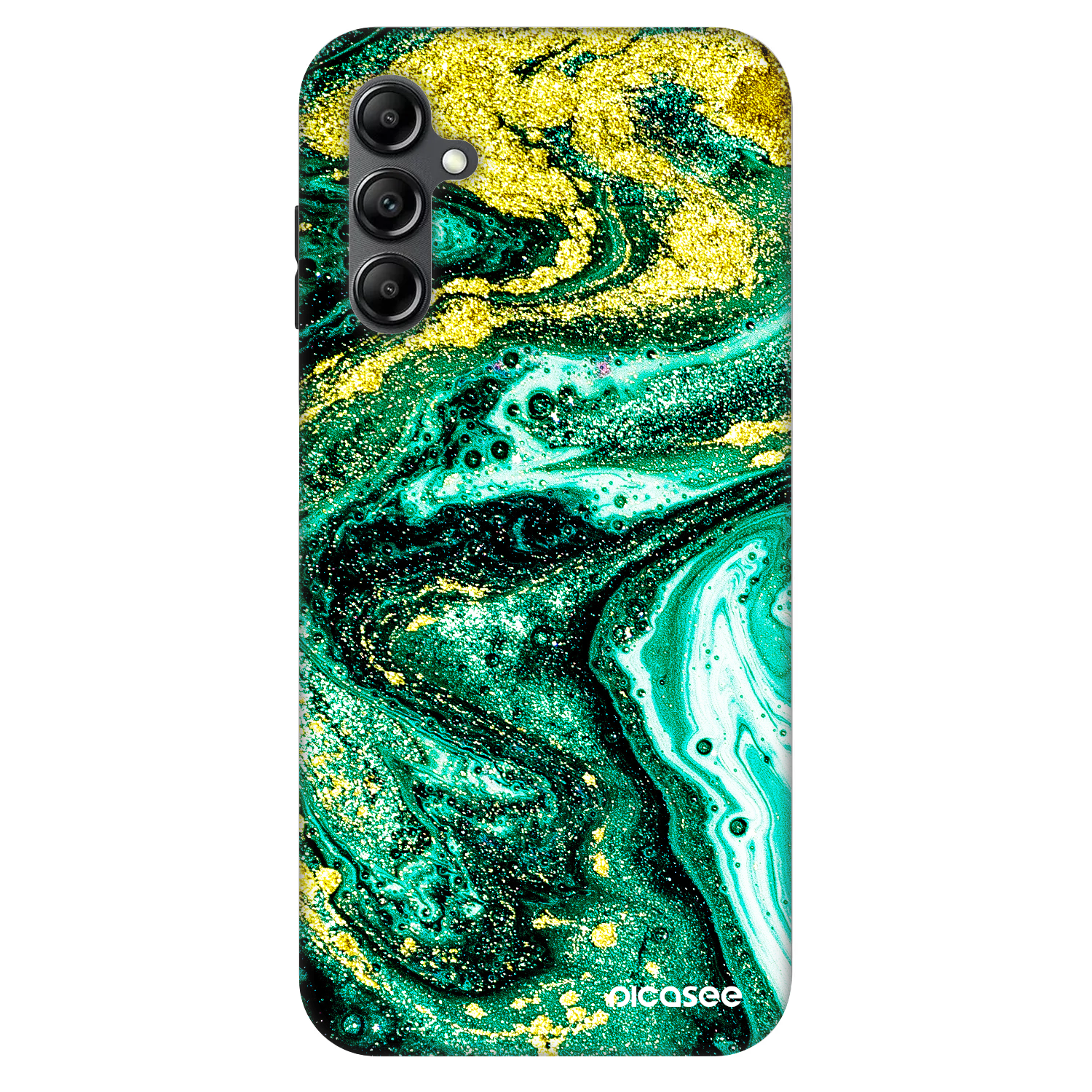 Picasee Fashion Case pro Samsung Galaxy A14 4G A145R - Green Gold