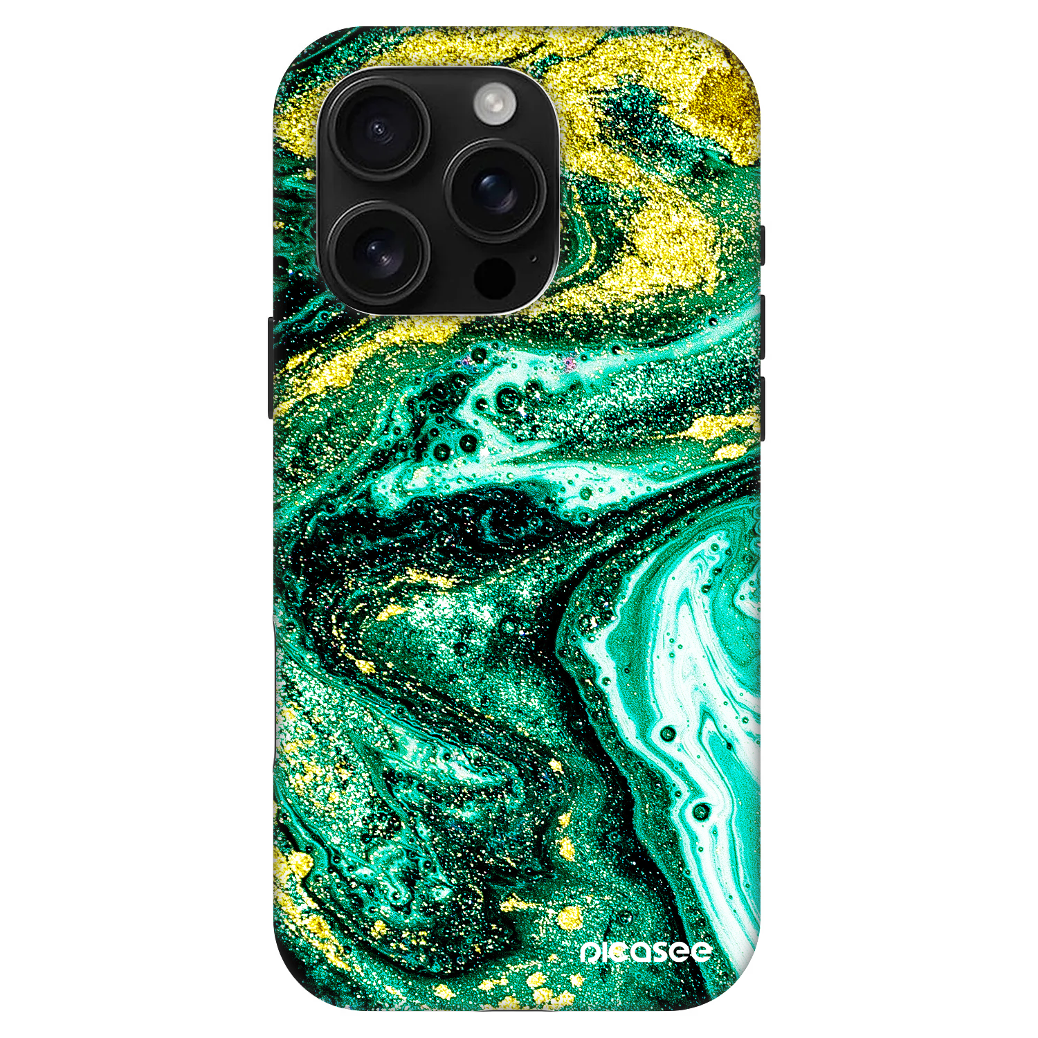 Picasee Fashion Case MagSafe Apple iPhone 16 Pro - Green Gold