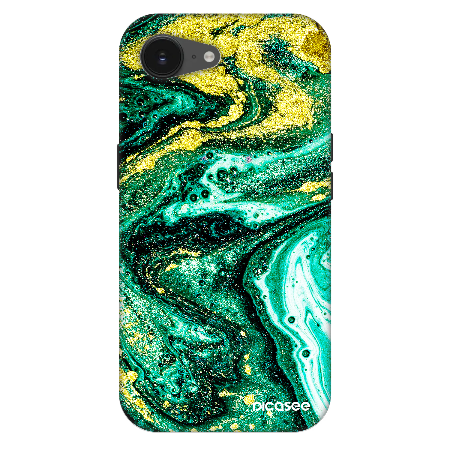 Picasee Fashion Case MagSafe Apple iPhone 16e - Green Gold