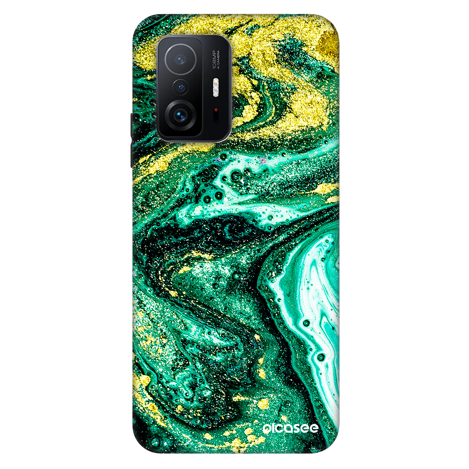 Picasee Fashion Case pro Xiaomi 11T - Green Gold