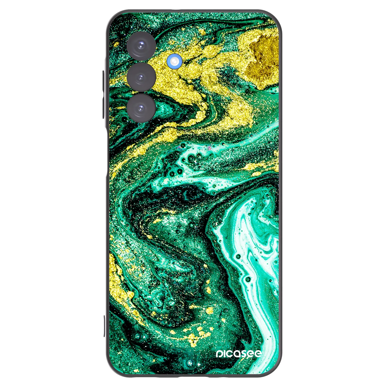 Picasee silikonový černý obal pro Samsung Galaxy A17 5G - Green Gold