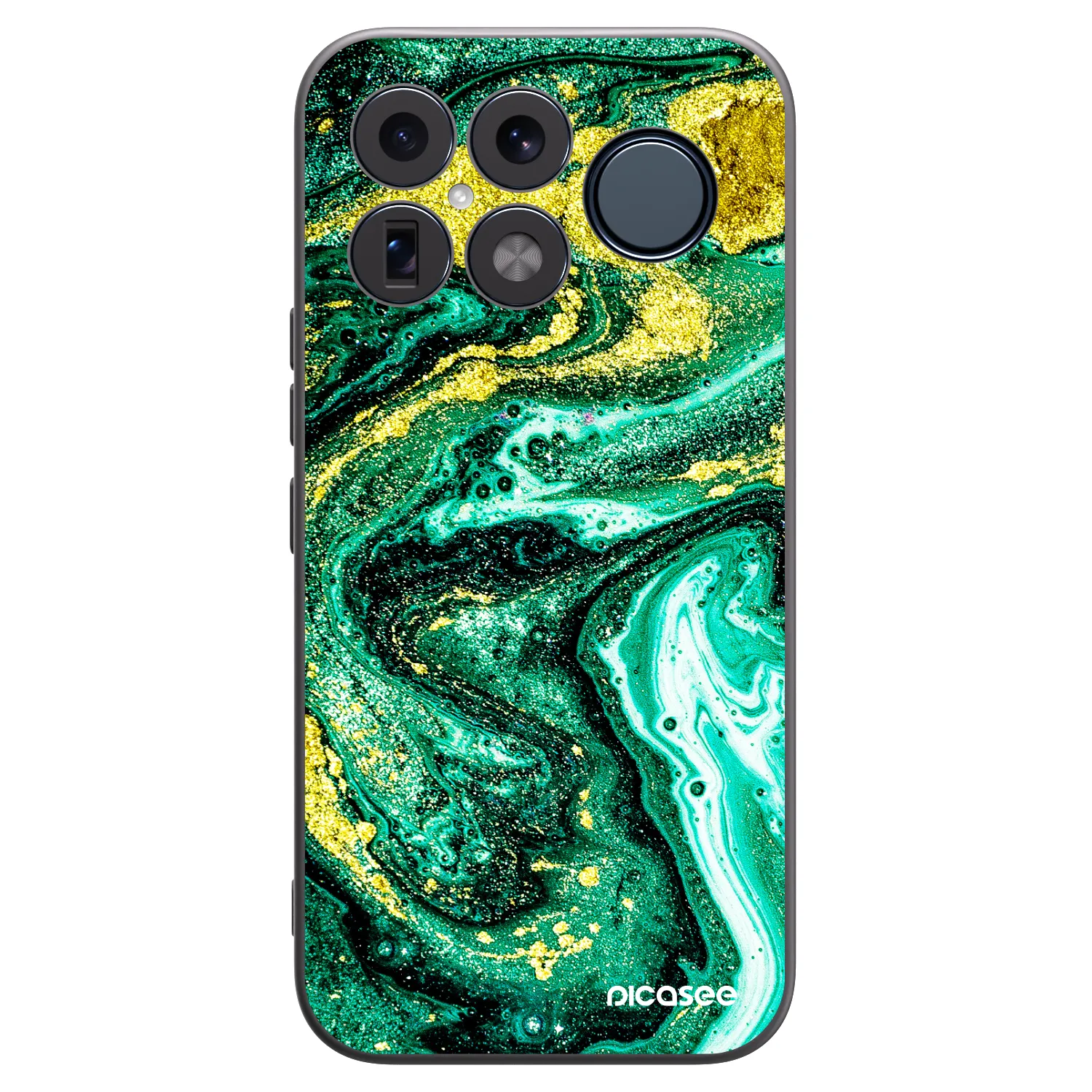 Picasee silikonový černý obal pro Xiaomi Poco F8 Ultra - Green Gold