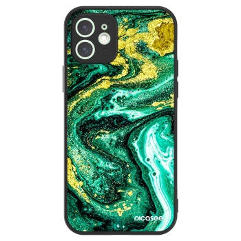 Picasee ULTIMATE CASE pro Apple iPhone 12 - Green Gold