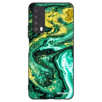 Picasee silikonový černý obal pro Huawei P Smart 2021 - Green Gold
