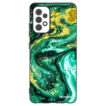 Picasee silikonový černý obal pro Samsung Galaxy A32 5G A326B - Green Gold