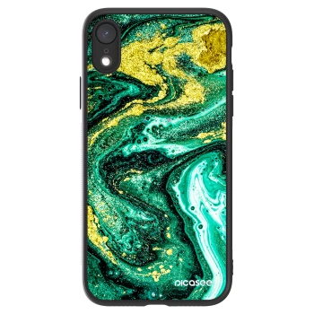 Picasee ULTIMATE CASE pro Apple iPhone XR - Green Gold