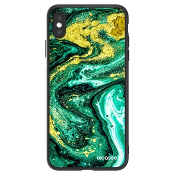 Picasee ULTIMATE CASE pro Apple iPhone XS Max - Green Gold