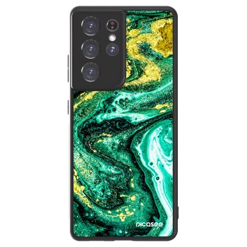 Picasee ULTIMATE CASE pro Samsung Galaxy S21 Ultra 5G G998B - Green Gold