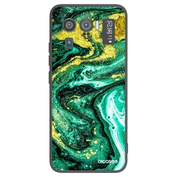 Picasee silikonový černý obal pro Xiaomi Mi 11 Ultra - Green Gold