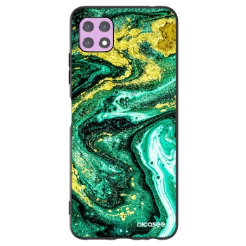 Picasee silikonový černý obal pro Samsung Galaxy A22 A226B 5G - Green Gold