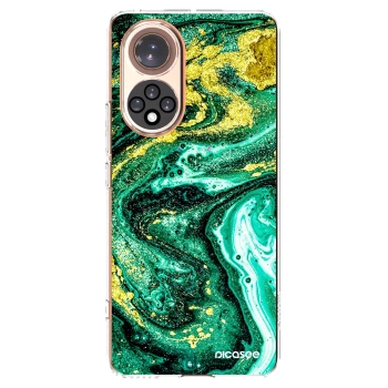Picasee silikonový průhledný obal pro Honor 50 5G - Green Gold