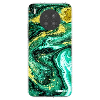 Picasee silikonový průhledný obal pro Huawei Nova 8i - Green Gold