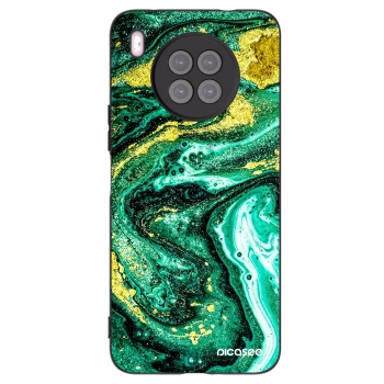 Picasee silikonový černý obal pro Huawei Nova 8i - Green Gold