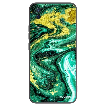 Picasee silikonový černý obal pro Vivo Y11s - Green Gold