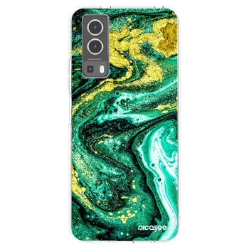 Picasee silikonový průhledný obal pro Vivo Y72 5G - Green Gold