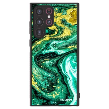 Picasee ULTIMATE CASE pro Samsung Galaxy S22 Ultra 5G - Green Gold