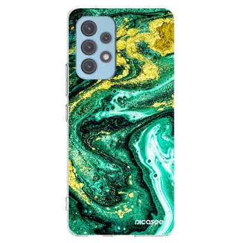 Picasee silikonový průhledný obal pro Samsung Galaxy A53 5G A536 - Green Gold