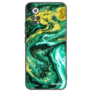 Picasee silikonový černý obal pro Xiaomi Poco X4 Pro 5G - Green Gold