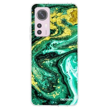 Picasee silikonový průhledný obal pro Xiaomi 12 - Green Gold