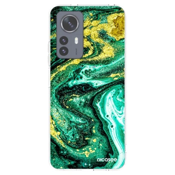 Picasee silikonový průhledný obal pro Xiaomi 12 Pro - Green Gold