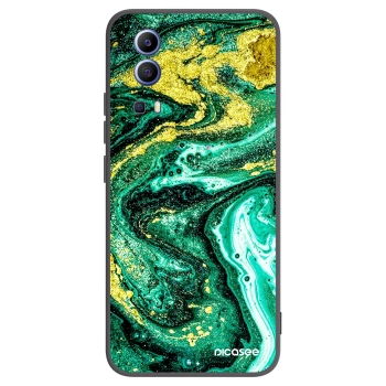 Picasee silikonový černý obal pro Vivo Y52 5G - Green Gold