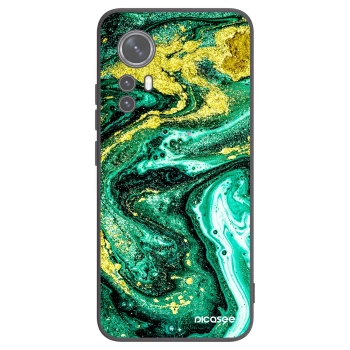 Picasee silikonový černý obal pro Xiaomi 12X - Green Gold