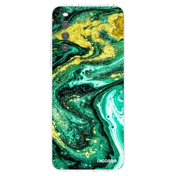 Picasee silikonový průhledný obal pro Sony Xperia 10 IV 5G - Green Gold