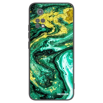 Picasee silikonový černý obal pro Xiaomi Redmi Note 11S 5G - Green Gold