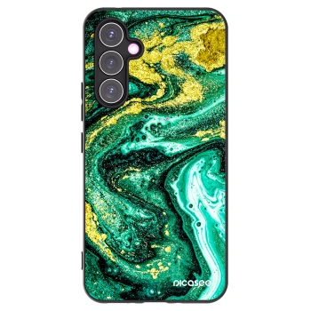 Picasee silikonový černý obal pro Samsung Galaxy A54 5G A546B - Green Gold