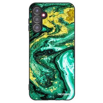 Picasee silikonový černý obal pro Samsung Galaxy A14 4G A145R - Green Gold