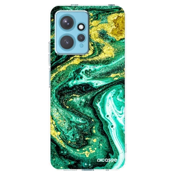 Picasee silikonový průhledný obal pro Xiaomi Redmi Note 12 4G - Green Gold
