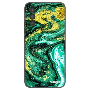 Picasee silikonový černý obal pro Samsung Galaxy A04s A047F - Green Gold