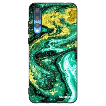 Picasee silikonový černý obal pro Huawei P20 Pro - Green Gold