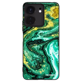 Picasee silikonový černý obal pro Xiaomi Redmi 13C 4G - Green Gold