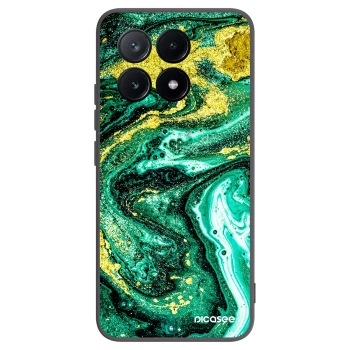 Picasee silikonový černý obal pro Xiaomi Poco X6 Pro - Green Gold