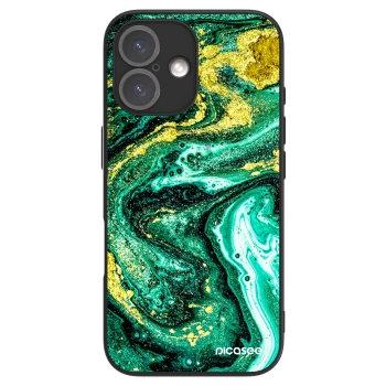 Picasee ULTIMATE CASE MagSafe pro Apple iPhone 16 - Green Gold