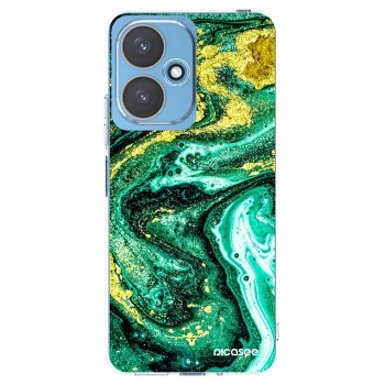 Picasee silikonový průhledný obal pro Xiaomi Redmi 13C 5G - Green Gold