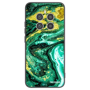 Picasee silikonový černý obal pro Realme 12 Pro 5G - Green Gold